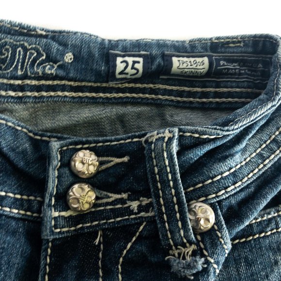 Miss Me Zipper Pocket Skinny Jean - Size: 25 - Picture 4 of 6